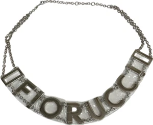 FIORUCCI Kettengürtel mit Metallic-Logo in Silber Einheitsgröße - Bild 1 von 3