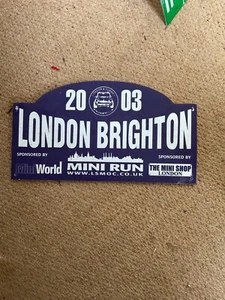 London To Brighton Mini Run 2003 Rare Mini Plaque LSMOC - Picture 1 of 5