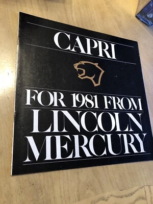 1981 Lincoln-Mercury Capri RS TRX Tires & Flip-Up Moonroof Car Sale Brochure - Изображение 1 из 2