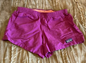 PATAGONIA Girl's Baggies Shorts 67066 Magenta Purple Youth LARGE Free Ship - Picture 1 of 4