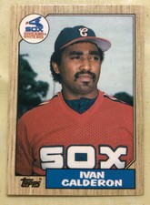 1987 Topps Traded Tiffany Glossy Ivan Calderon Rookie Card #15T White Sox NM