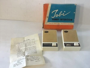 Tobi Práctico Intercomunicador Altavoz Vintage Set Master & Sub Japón Usado - Imagen 1 de 12