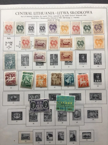 Lithuania Stamp Lot  3 Photos Cover