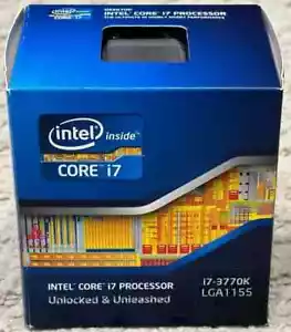 New in box Intel Core i7-3770K i7 3770K 3.5GHz LGA1155 4Core 8M 5 GT/s CPU - Picture 1 of 1