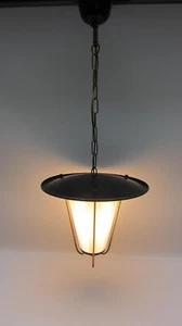 Hängelampe Deckenlampe Pendellampe Messing mid century '50er Jahre - Picture 1 of 20