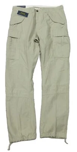 Polo Ralph Lauren Men's Khaki Beige Slim Fit Canvas Cotton Utility Cargo Pants - Picture 1 of 5