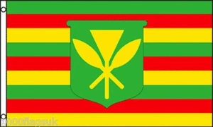 Kanaka Maoli Native Hawaiians Hawaii 5'x3' Flag - LAST FEW - Picture 1 of 3