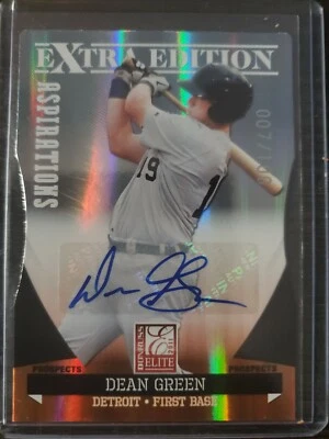 2011 PANINI ELITE ASPIRATIONS ROOKIE AUTOGRAPH #68 DEAN GREEN  #007/100 - Image 1 of 2