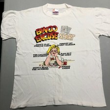 Vtg 80s 90s Bingo Excuse Single Stitch California Solar-T Large White T Shirt 