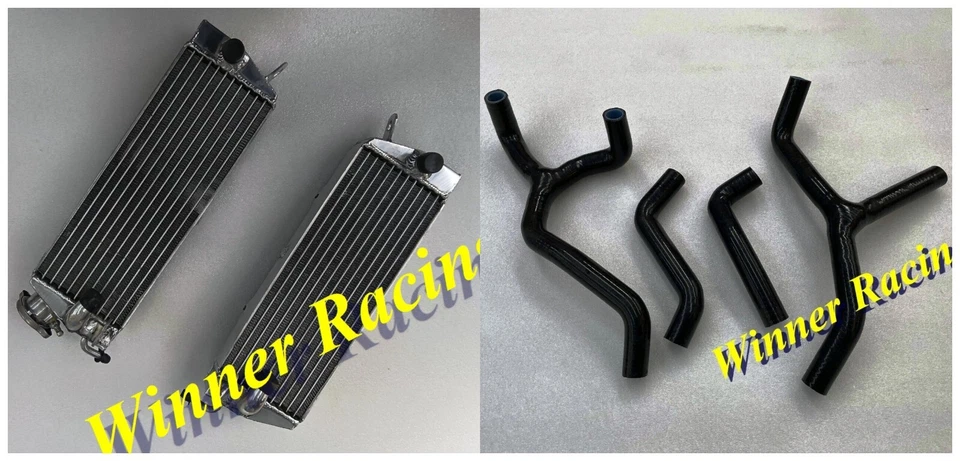 Radiador de aluminio y manguera de silicona para Husqvarna TC510/TE510/TX510 1987-1988 negro Foto 1 de 4