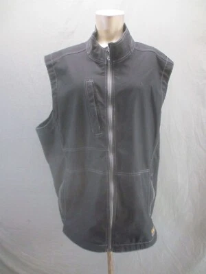 ARIAT Rebar Size 2XL Mens Black Nylon Full Zip Pocket Outdoor Softshell Vest 540 - Изображение 1 из 4