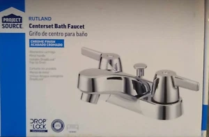 Bath Faucet Chrome Finish Two Handle w/pop up drain-centerset - Picture 1 of 1