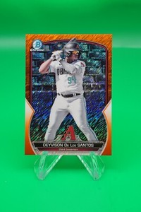 2023 Bowman Chrome Prospects Orange Shimmer /25 Deyvison De Los Santos R6220J