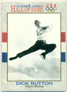 U.S. OLYMPIC CARDS - HALL OF FAME - DICK BUTTON - FIGURE SKATING - Picture 1 of 2