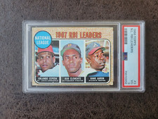 1968 Topps Baseball Roberto Clemente, Hank Aaron #3 - PSA 3 - Atlanta Braves