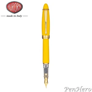 Aurora Ipsilon Demo Optimistic Yellow Fountain Pen Medium Nib B09-DY-M - Picture 1 of 2