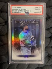 2022 Topps Series 2 George Springer Stars of MLB SMLB-58 PSA 10 Gem MT Blue Jays