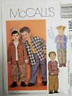 Top T Shirt Pull On Pants CC 2 3 4 McCalls 2881 Sewing Pattern Toddlers Clothes
