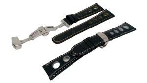 Bracelet montre en cuir de veau modèle 4 disponible en 20 et 22mm. - Imagen 1 de 1