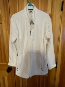 White Sierra Women's White Fleece Jacket 2X - Picture 1 of 4
