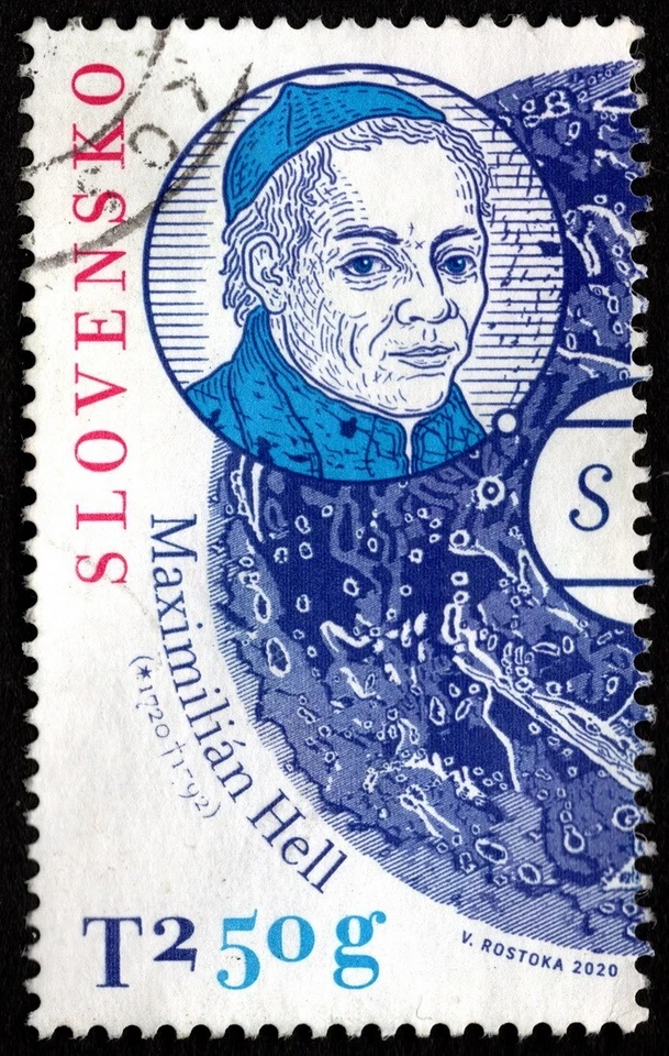 Slovakia - 2020 - T2 50g Multicolored Maximilian Hell Commemorative Issue F-VF - Image 1 of 1