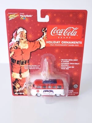Johnny Lightning White Lightning - Coca Cola Ornament - 1965 VW Samba Bus - Image 1 of 4