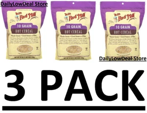 3 PACK - Bob's Red Mill 10 Grain Hot Cereal 25 oz (Total 75 oz) FRESH - Picture 1 of 7