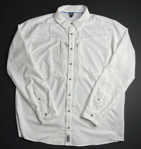Patagonia Shirt Mens Large Fishing Button Vented Sol Patrol Pockets Performance - Picture 1 of 10