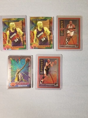 LOTE DE 11 TARJETAS de baloncesto TOPPS FINEST... Barkley, Miller, Malone, Olajuwon Foto 1 de 4