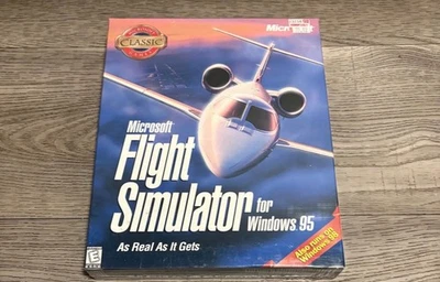 Microsoft FLIGHT SIMULATOR 6.0 for Windows 95 PC + Flight Simulator Inside Moves - Image 1 of 2