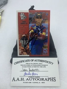 John Andretti #1 signed autograph auto 2002 Press Pass NASCAR Card with COA J1 - Picture 1 of 3