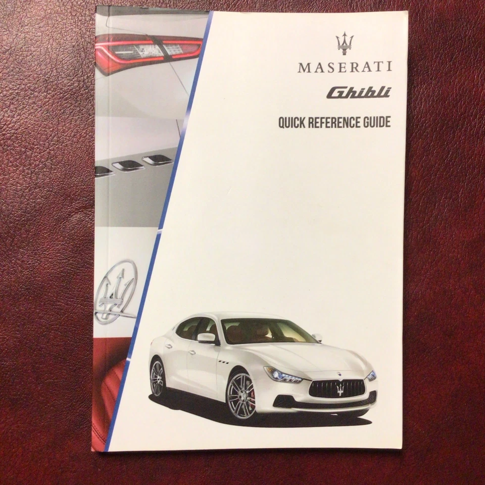 Maserati Ghibli 2016 manual del propietario libro guía de referencia todos los modelos Foto 1 de 1