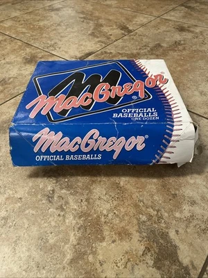 12 новых официальных бейсбольных мячей MacGregor Practice MCB79PXX кожаный чехол - Изображение 1 из 4