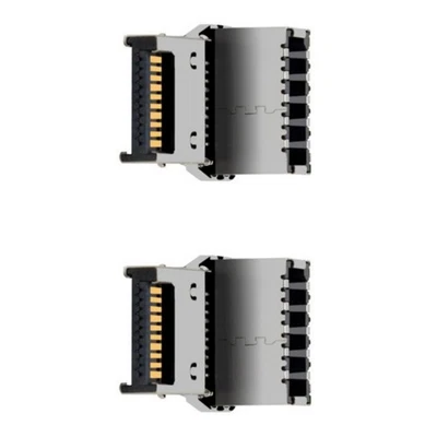 90 Degree Angled USB 3.2 Type E Internal Front Panel Adapter Male Female Port - Image 1 of 4