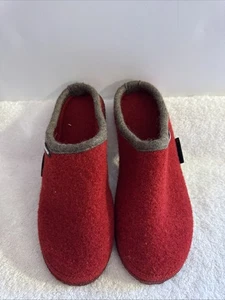 Giesswein Woll Hausschuhe Unisex Größe 40 US Damen 8,5 rot Slipper Clogs Slipper - Bild 1 von 5