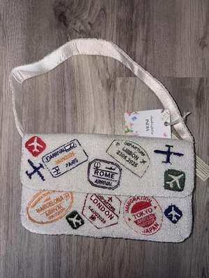 Nuevo Bolso Viral Pasaporte Sello Cuentas **RARO** NUEVO CON ETIQUETAS Cartera Hecho en India Foto 1 de 4