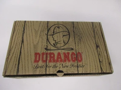 Botas de tornozelo Durango Western tamanho 6,5M couro chocolate biqueira pontiaguda - Imagem 1 de 4