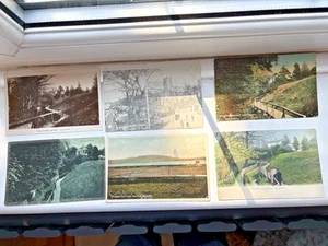 18 X Irish Postcards Belfast Harbour Hollywood Kissing Bridge Whitehead Train - Picture 1 of 7