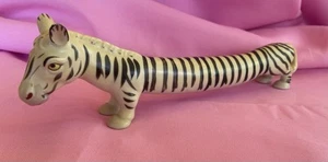 Vintage Longboy Zebra Salt & Pepper Craftsman China #286 Japan Shaker 10.5" L - Picture 1 of 16