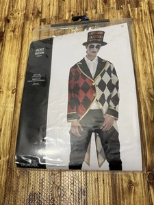 Halloween Costume - Circus Harlequin Jacket w/ Tails- Adult L/XL Size 46 NEW - Picture 1 of 5