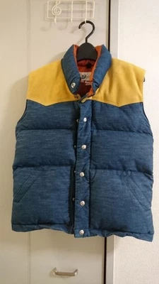 Chaleco de conmutación de gamuza Crescent Down Denim X XS Foto 1 de 3