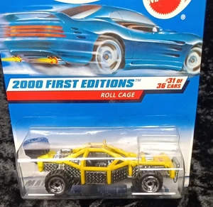 2000 Hot Wheels First Editions ROLL CAGE Collector #091 Yellow - Picture 1 of 4