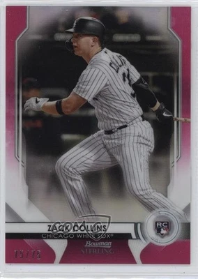 2020 Bowman Sterling Rookies Pink Refractor /75 Zack Collins #BSR-88 Rookie RC - Image 1 of 2