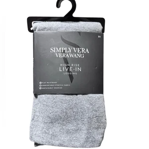 NWT  Simply Vera Vera Wang Women’s High Rise Leggings Gray, Plus Size 3X - Picture 1 of 5