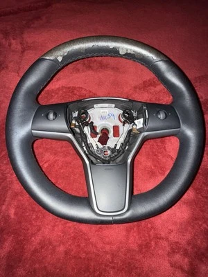 2017-2023 Tesla Model 3/Y Steering Wheel Black OEM 1095222-00-L - Image 1 of 4