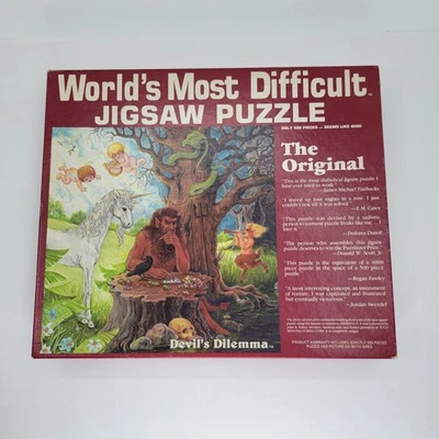 Devil's Dilemma 1987 年世界上最困难的拼图水牛游戏完整 — 第 1/4 张图片