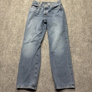 Levis Premium Jeans Womens 26x30 Blue 501 90s Reproduction Denim Button Fly - Picture 1 of 15
