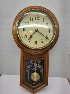 Orologio da parete pendolo regolatore Elgin vintage funzionante batteria D - Foto 1 di 15