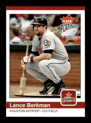 2004 Fleer Platinum Lance Berkman #43 Houston Astros MLB Baseball Card - Image 1 of 2