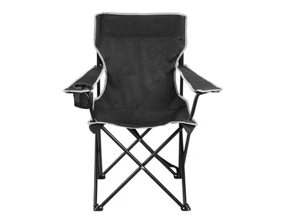 CRIVIT(DELTA-SPORT HANDELSKONTOR GMBH) CRIVIT Campingstuhl Klappstuhl Stuhl faltbar schwarz stabile Stahlkonstruktion